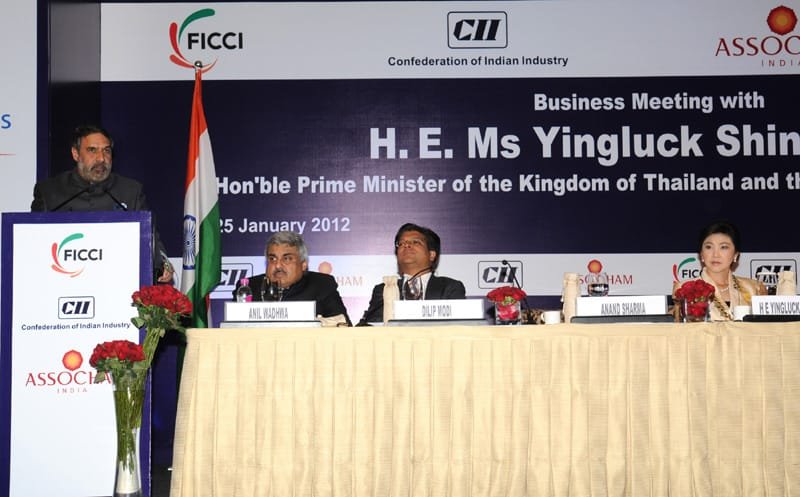 The Union Minister for Commerce & Industry and Textiles, Shri Anand Sharma addressing..