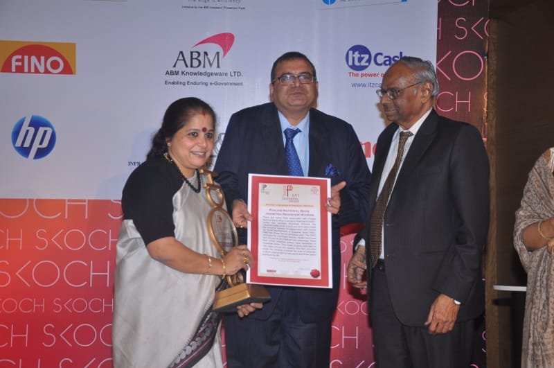 Punjab National Bank gets SKOCH FINANCIALINCLUSION AWARD – 2012 “