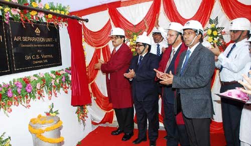 SAIL Chairman Sh. C.S.Verma inaugurates a new unit at SAIL’s Rourkela Steel Plan