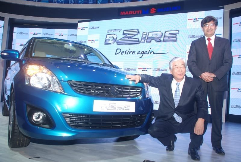 Maruti Suzuki unveils its new Swift DZire in Delhi.