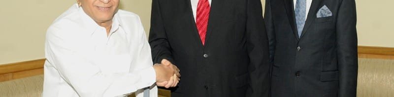 The Dy. Prime Minister and Trade Minister of Iraq, Dr. Rowsch Shaways meeting the..