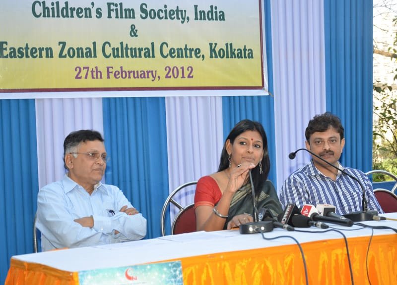 The Chairperson, Children’s Film Society of India (CFSI), Ms. Nandita Das addressing a press..