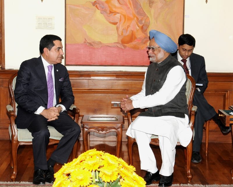 The President of UN General Assembly, Mr. Nassir Abdulaziz Al-Nasser calling on the..