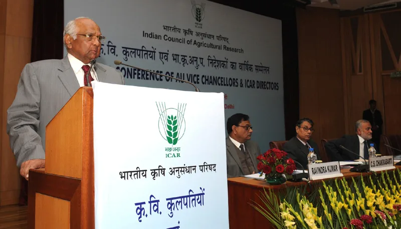 The Union Minister for Agriculture and Food Processing Industries, Shri Sharad Pawar addressing..