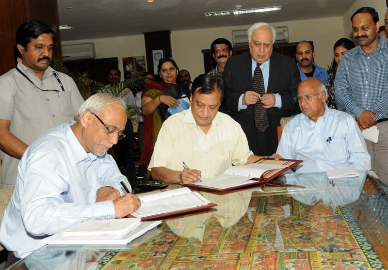 The Union Minister for Human Resource Development and Communications and..