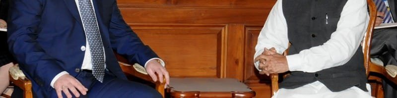 The Prime Minister of Macedonia, Mr. Nikola Gruevski calling on the Prime Minister,