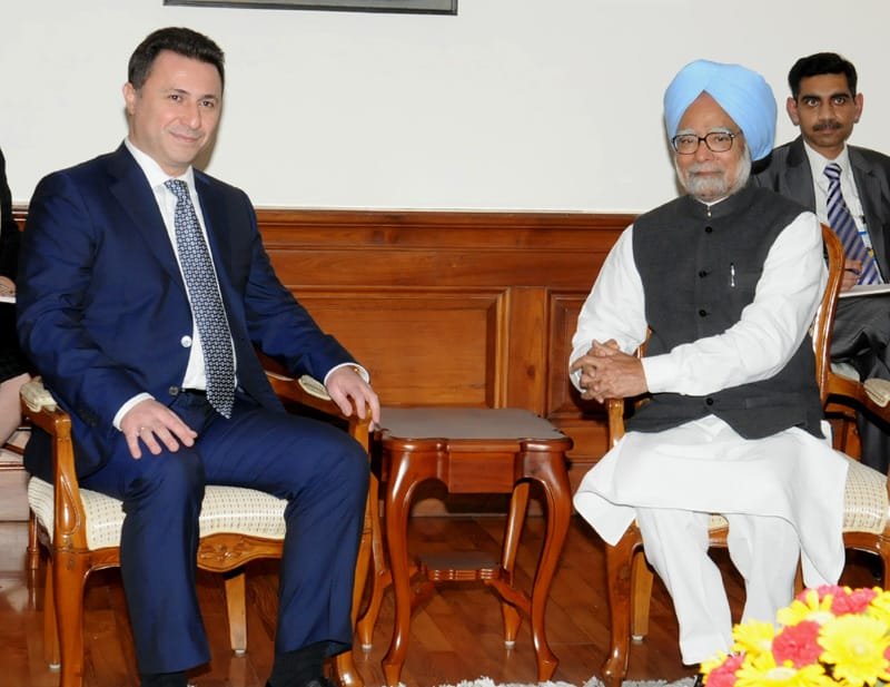 The Prime Minister of Macedonia, Mr. Nikola Gruevski calling on the Prime Minister,