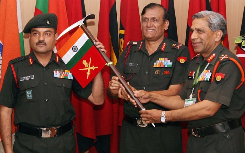 Lt. Gen. Ramesh Halgali, DCOAS (IS&T), flagging off..