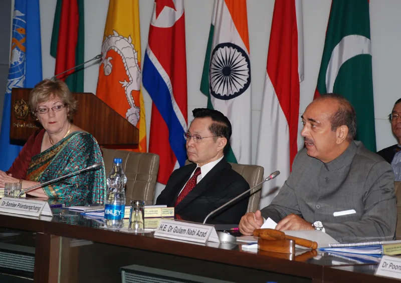 The Union Minister for Health and Family Welfare, Shri Ghulam..