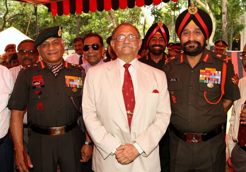 The Chief of Army Staff, Gen. V.K. Singh with the Retd…