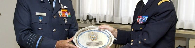 The Chief of the Air Staff, Air Chief Marshal N.A.K. Browne presenting the IAF...