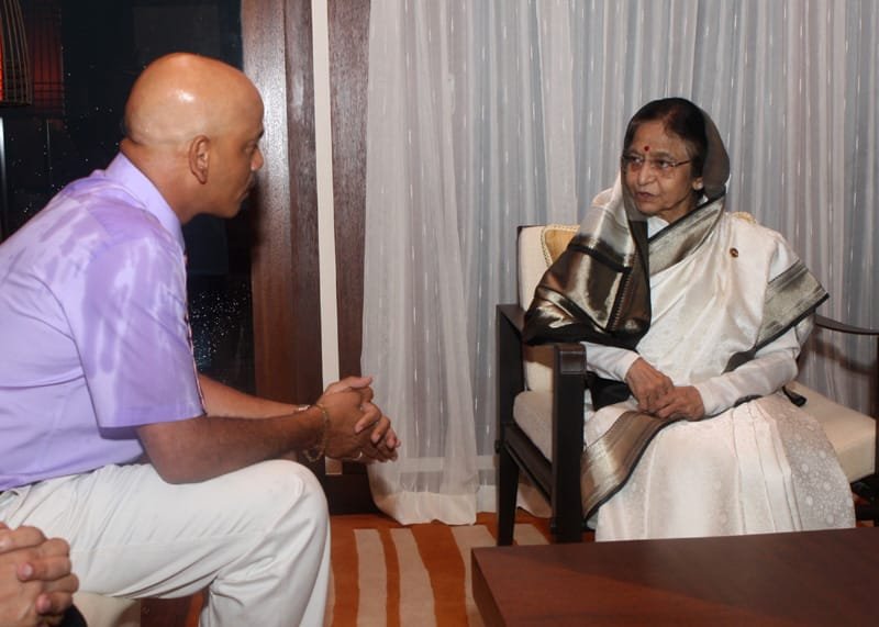 The President, Smt. Pratibha Devisingh Patil meeting the Leader of the..