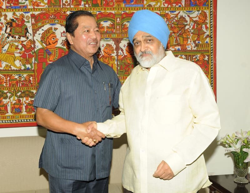 The Chief Minister of Mizoram, Shri Lal Thanhawla meeting….
