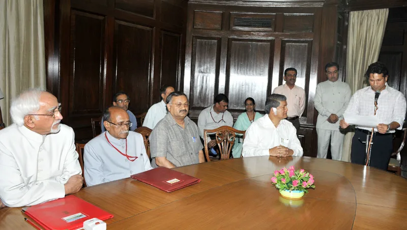 The Vice President and Chairman, Rajya Sabha, Shri Mohd. Hamid Ansari…