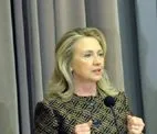 The US Secretary of State, Ms. Hillary Clinton addressing the US India…
