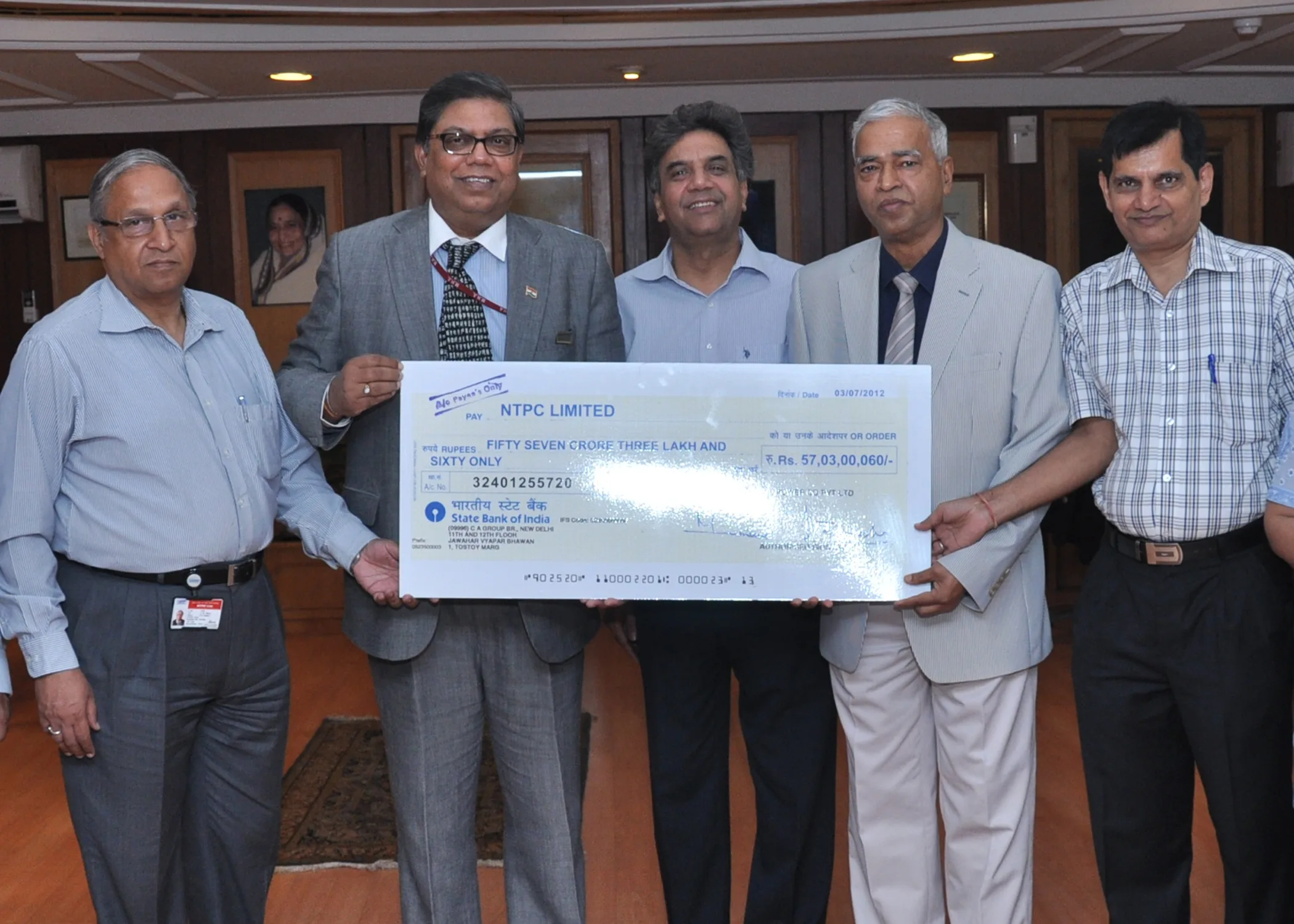 NTPC-SAIL Power pays Dividend -Shri Vishwaroop, CEO,   NSPCL….
