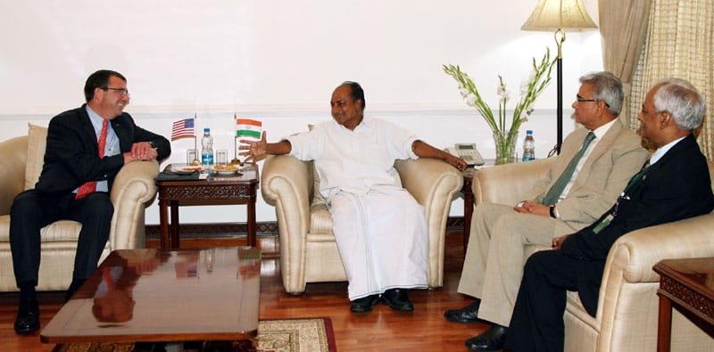 The US Deputy Secretary of Defence, Dr. Ashton Carter calling on the…