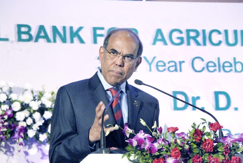 The RBI Governor, Dr. D. Subbarao delivering a lecture on....