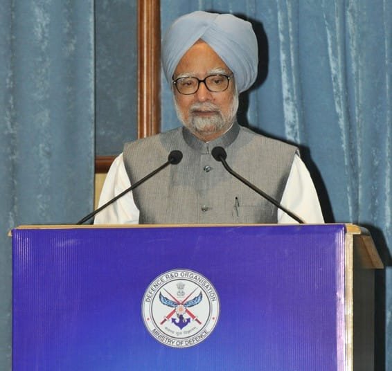The Prime Minister, Dr. Manmohan Singh addressing at the DRDO...