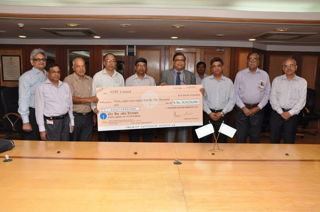 RGPPL  pays dividend to NTPC