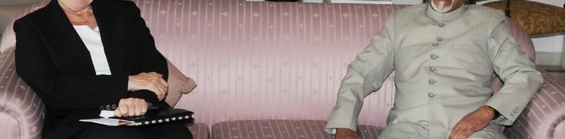 The United States Ambassador to India, Ms. Nancy Jo Powell...