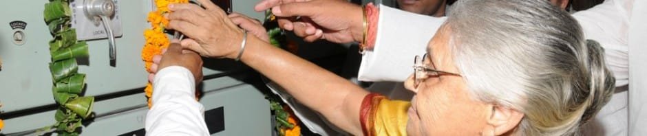 Sheila Dikshit ,Chief Minister of Delhi and Chairperson, Delhi Jal Board...