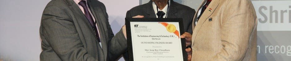 Outstanding Engineers Award to  Arup Roy Choudhury, CMD, NTPC