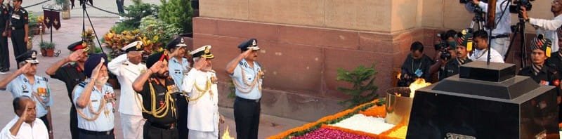 The Defence Minister, Shri A. K. Antony, Marshal of Indian Air Force..