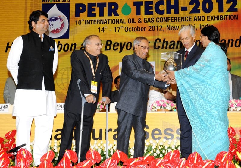 The President, Shri Pranab Mukherjee presenting the Life Time Achievement Award…