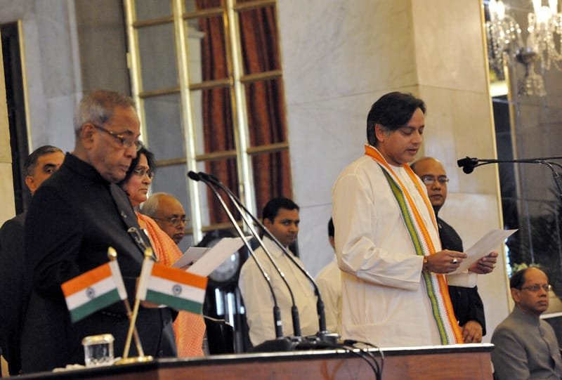 The President, Shri Pranab Mukherjee administering the oath as Minister of State to…