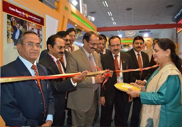 Punjab National Bank putup the its stall in Indiia International Trade Fair 2013