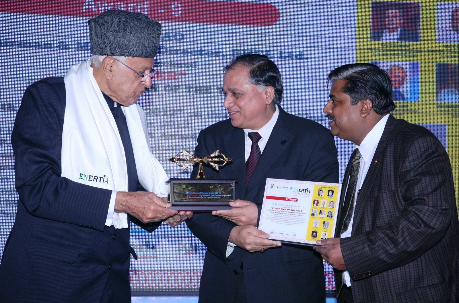 Mr. B.P. Rao, CMD, BHEL wins Power Man of the Year Award‏