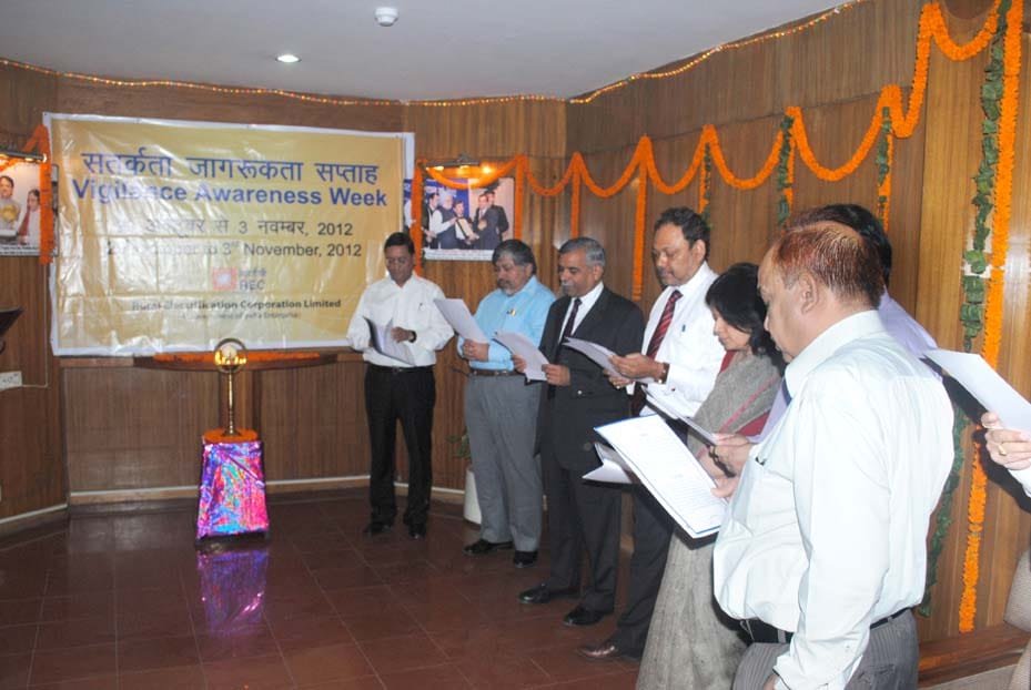 VIGILANCE AWARENESS WEEK OBSERVED AT REC LTD