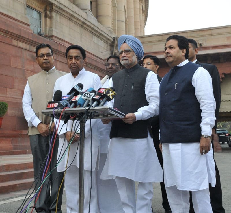 The Prime Minister, Dr. Manmohan Singh interacting with the media…