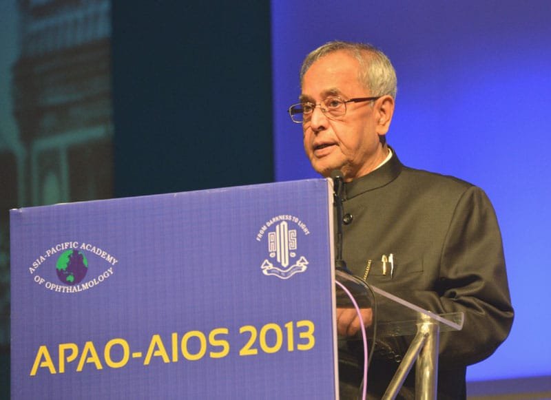 The President, Shri Pranab Mukherjee delivering the inaugural address...