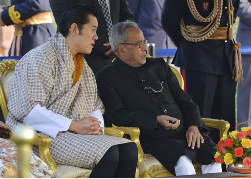 The Chief Guest of Republic Day, the King of Bhutan, His Majesty Jigme Khesar Namgyel...