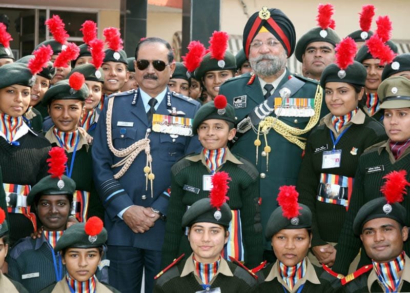 The Chief of Air Staff, Air Chief Marshal N.A.K. Browne and the DG, NCC,…