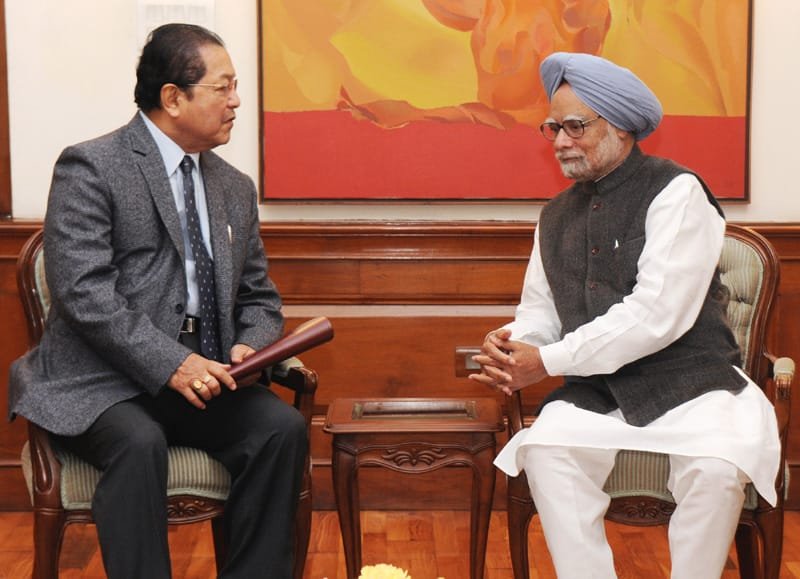 The Chief Minister of Mizoram, Shri Pu Lalthanhawla calling on the Prime Minister,…