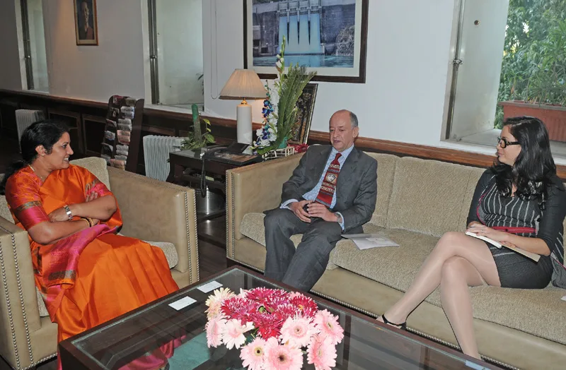 The Ambassador of Mexico in India, Mr. Jaime Nualart meeting the…