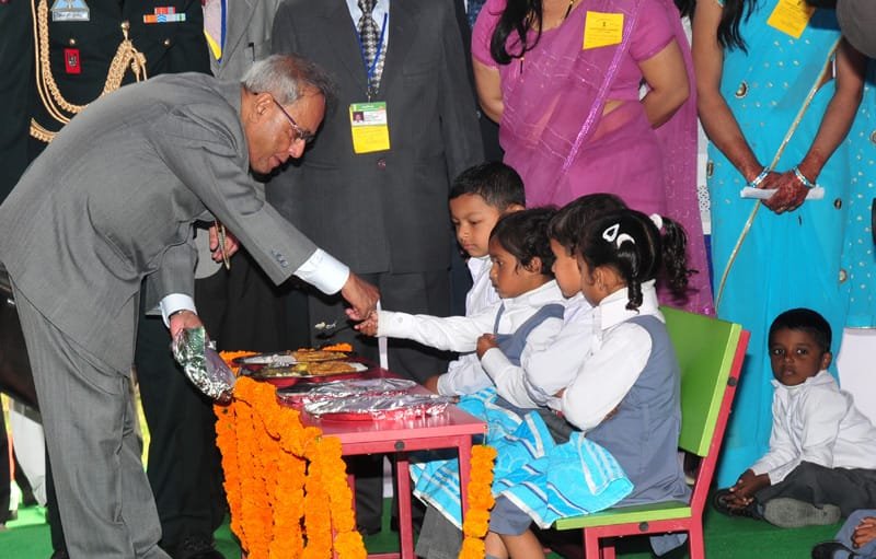 The President, Shri Pranab Mukherjee launched the Mid-Day Meal Scheme…