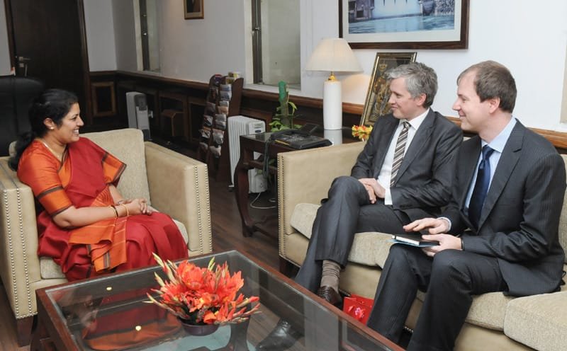 The Ambassador of Estonia, Mr. Valjar Lubi meeting the…