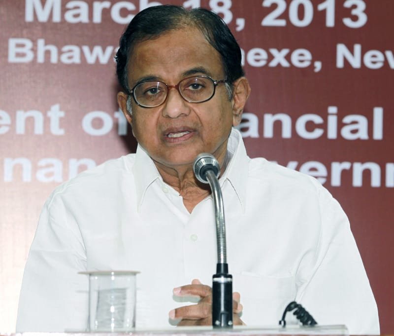 The Union Finance Minister, Shri P. Chidambaram addressing a Press Conference…