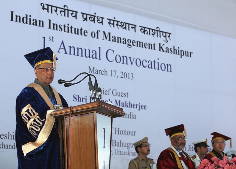 The President, Shri Pranab Mukherjee addressing at the First Convocation of…