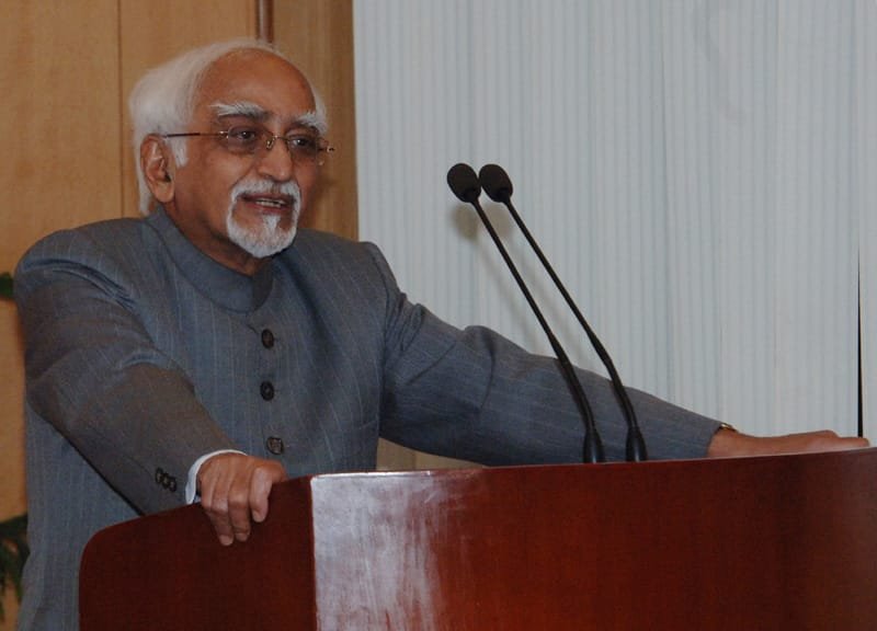 The Vice President, Shri Mohd. Hamid Ansari addressing at the release of the book…