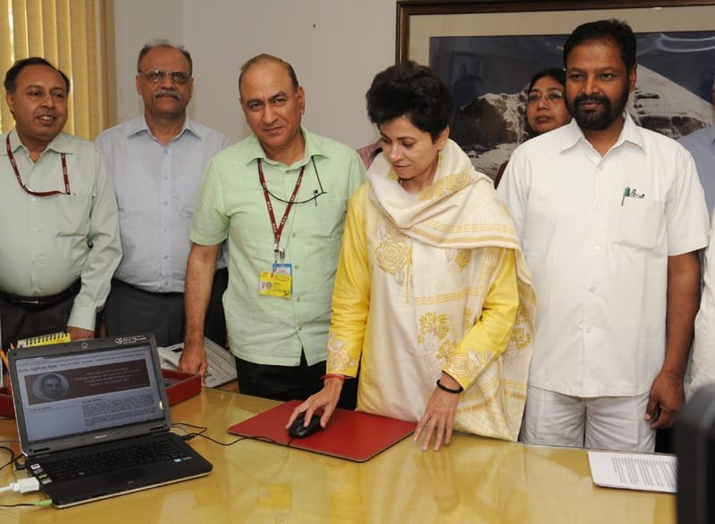 The Union Minister for Social Justice & Empowerment, Kum. Selja launching the Website…