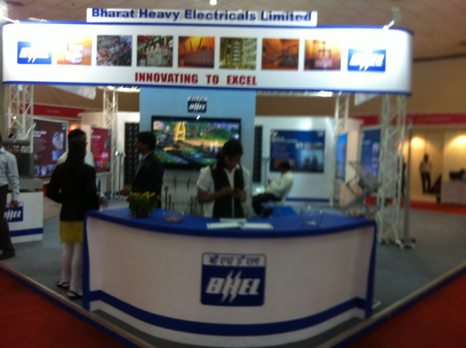 BHEL PAVILION AT THE ONGOING GRIDTECH 2013 AT PRAGATI MAIDAN