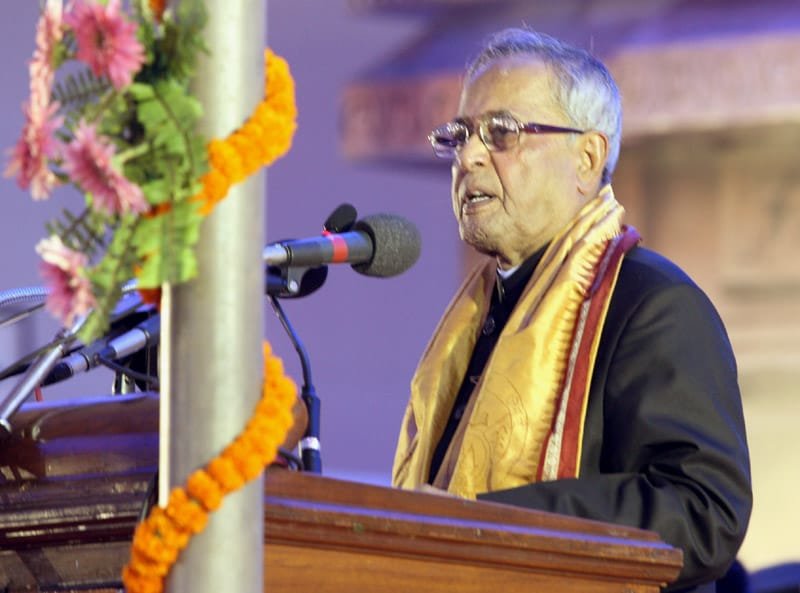 The President, Shri Pranab Mukherjee addressing at the 45th Annual Convocation…