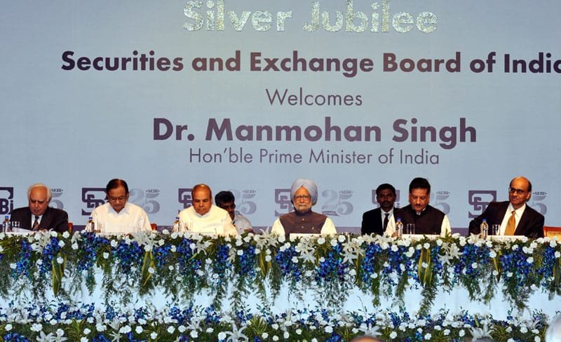 The Prime Minister, Dr. Manmohan Singh at the Silver Jubilee Celebrations of the SEBI…