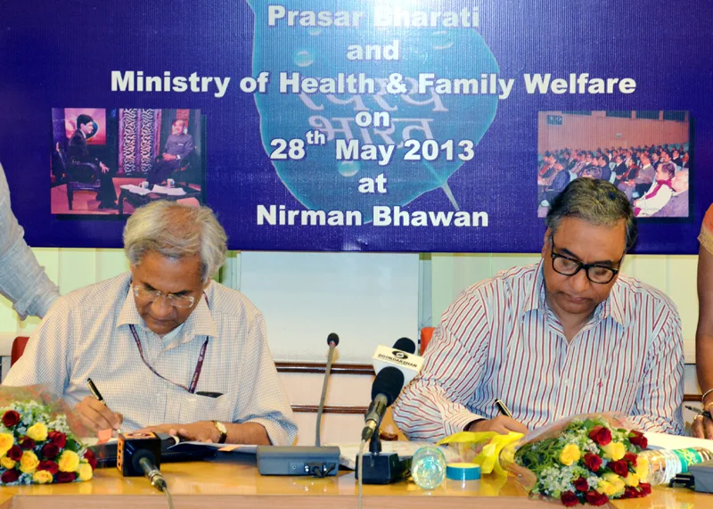 The Secretary, Health & Family Welfare, Shri Keshav Desiraju and the CEO, Prasar Bharati…