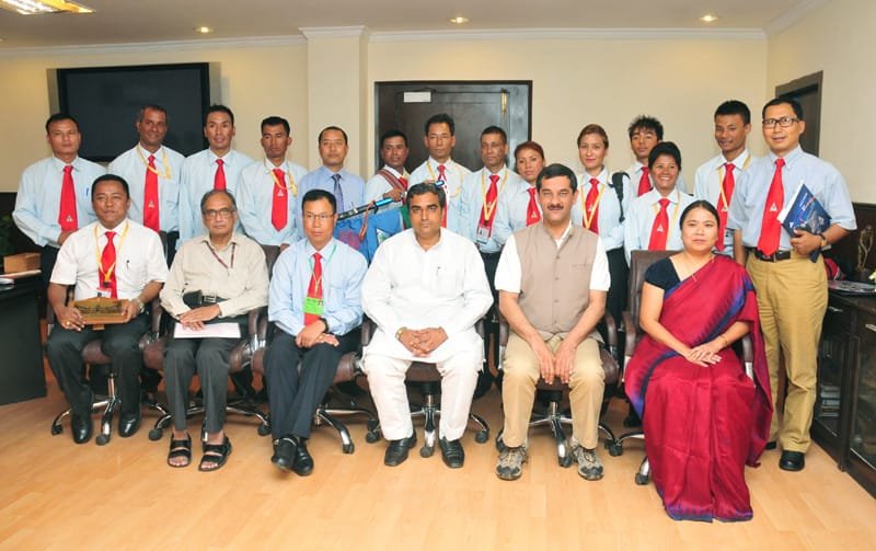 The team members of the 1st North East India top of World Mt. Everest Expedition…